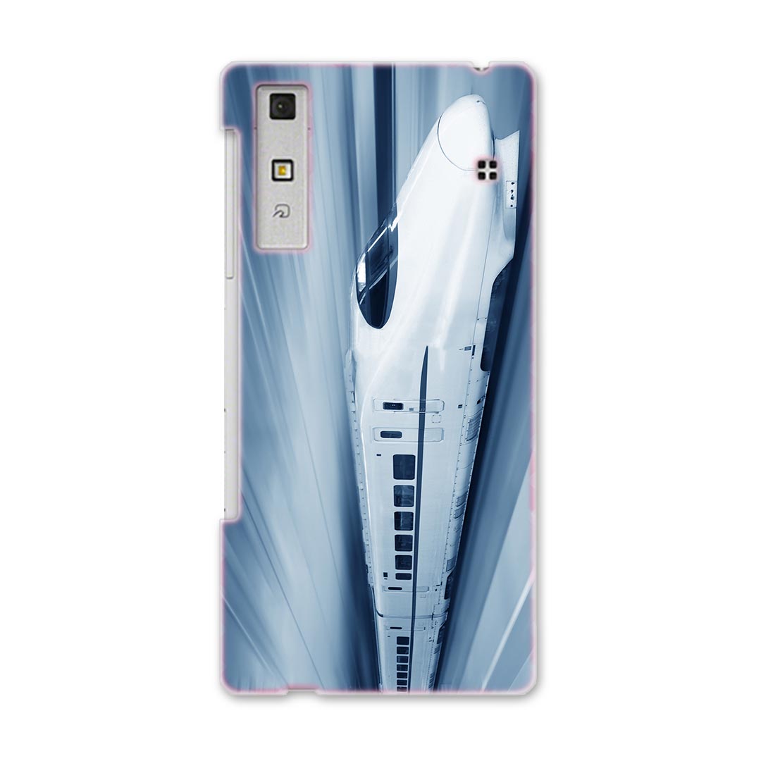 KYV37 Qua phone キュア フォン kyv37 au エーユー スマホ カバー スマホケース スマホカバー PC ハードケース 新幹線 ユニーク 000868