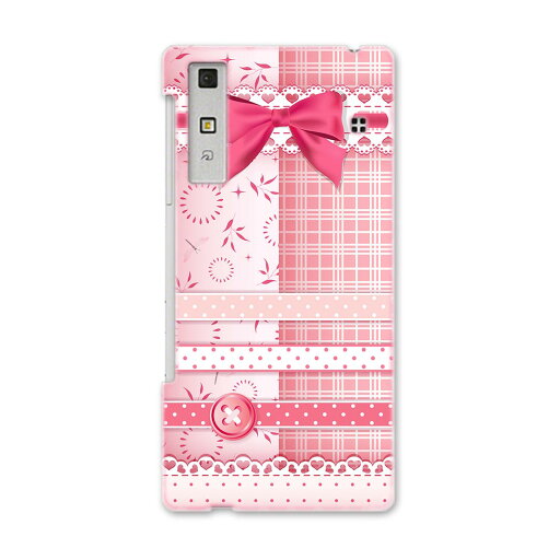 KYV37 Qua phone キュア フォン kyv37 au エーユー スマホ カバー スマホケース スマホカバー PC ハードケース リボン ピンク ガーリー ラブリー 005230 KYV37 Qua phone キュア フォン kyv37 au エーユー スマホ カバー スマホケース スマホカバー PC ハードケース リボン ピンク ガーリー ラブリー 005230