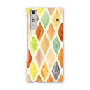 KYV37 Qua phone キュア フォン kyv37 au エーユー スマホ ケース スマホカバー PC ハードケース カラフル 模様 アーガイル チェッ...