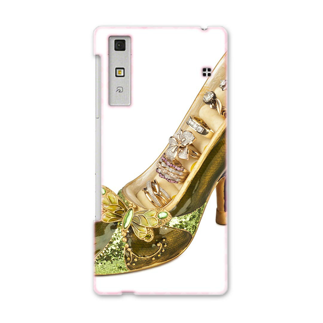KYV37 Qua phone キュア フォン kyv37 au エーユー スマホ ケース スマホカバー PC ハードケース 写真　靴　指輪 ユニーク 008905
