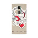 KYV45 URBANO V04 アルバーノ urbanov04 au エーユー kyv45 スマホ カバー ケース スマホケース スマホカバー PC ハードケース 005697 イラスト ハート ヘッドフォン