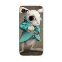 GRATINA KYV48 専用ケース ハードケース 京セラ au igcase スマホカバー カバー ケース 007895 アニマル イラスト うさぎ 兎 アリス 時計