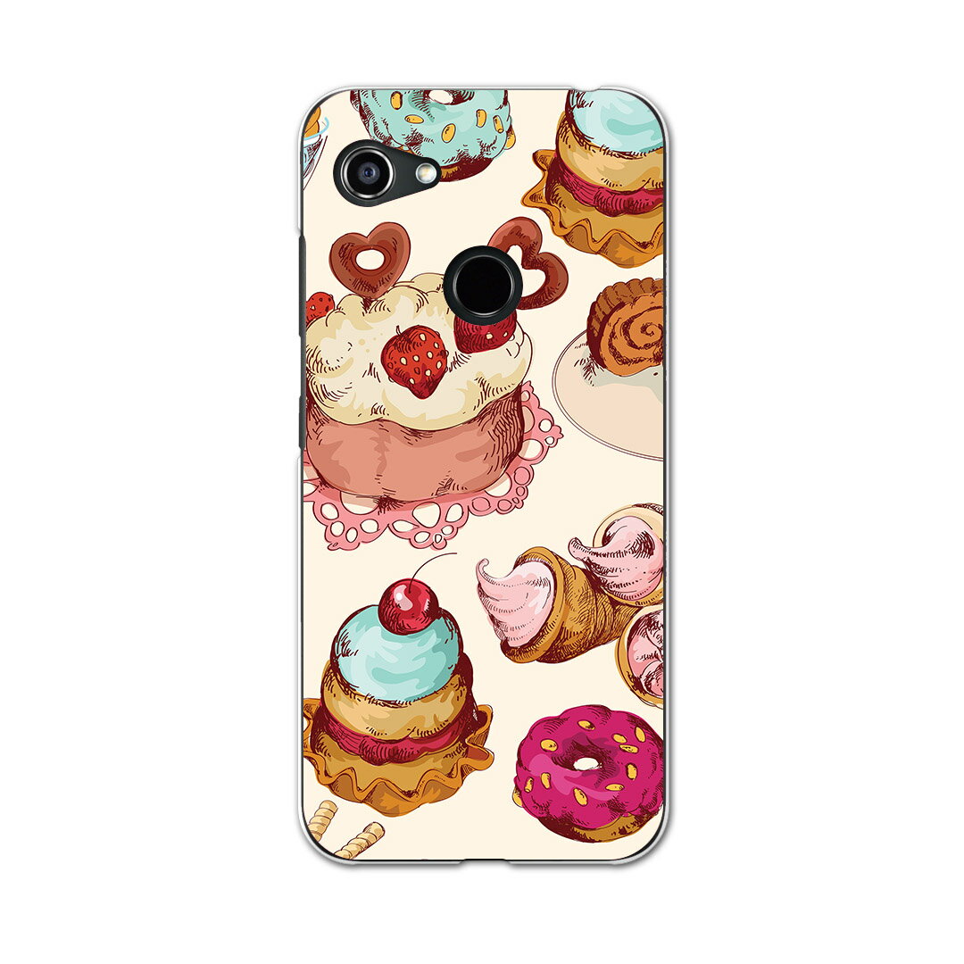 Mobile Phone - GRATINA KYV48 専用ケース ハードケース 京セラ au igcase スマホカバー カバー ケース 008480 ラブリー お菓子　スイーツ　イラスト　カラフル