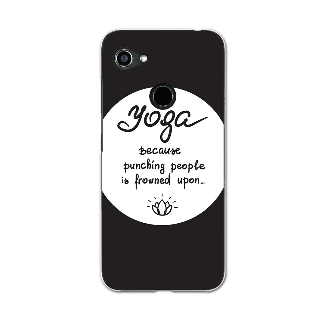 GRATINA KYV48 専用ケース ハードケース 京セラ au igcase スマホカバー カバー ケース 016089 yoga ヨガ 英字 おしゃれ
