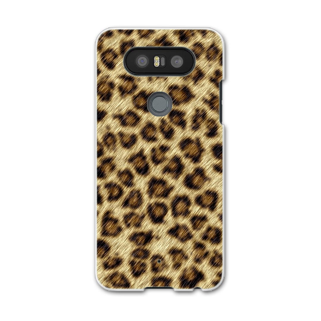 Mobile Phone - LGV34 isaiBeat イサイ ビート LG Electronics LGエレクトロニクス au エーユーlgv34 スマホ カバー ケース スマホケース スマホカバー PC ハードケース 000138 ヒョウ柄　ひょうがら　茶色