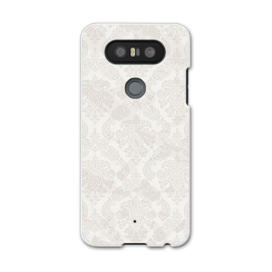 LGV34 isaiBeat イサイ ビート LG Electronics LGエレクトロニクス au エーユーlgv34 スマホ カバー ケース スマホケース スマホカバー PC ハードケース 000766 ダマスク　模様