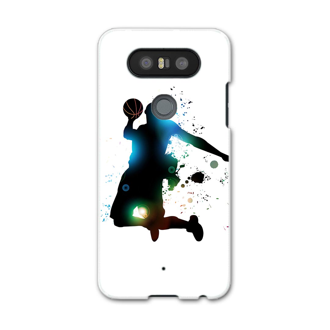 LGV34 isaiBeat イサイ ビート LG Electronics LGエレクトロニクス au エーユーlgv34 スマホ カバー ケース スマホケース スマホカバー PC ハードケース 001170 バスケットボール　ダンク