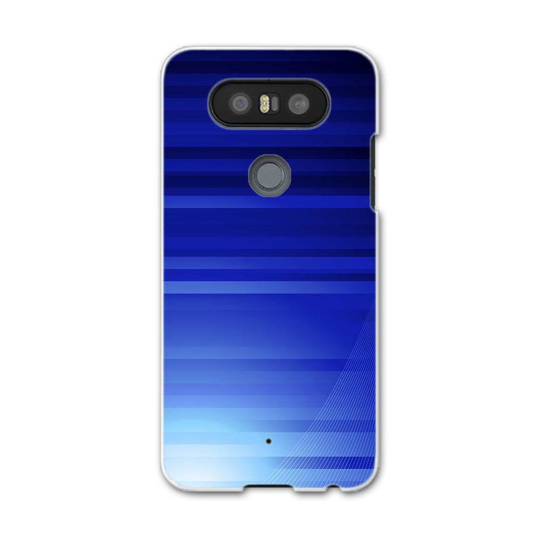 LGV34 isaiBeat イサイ ビート LG Electronics LGエレクトロニクス au エーユーlgv34 スマホ カバー ケース スマホケース スマホカバー PC ハードケース 002204 シンプル　青