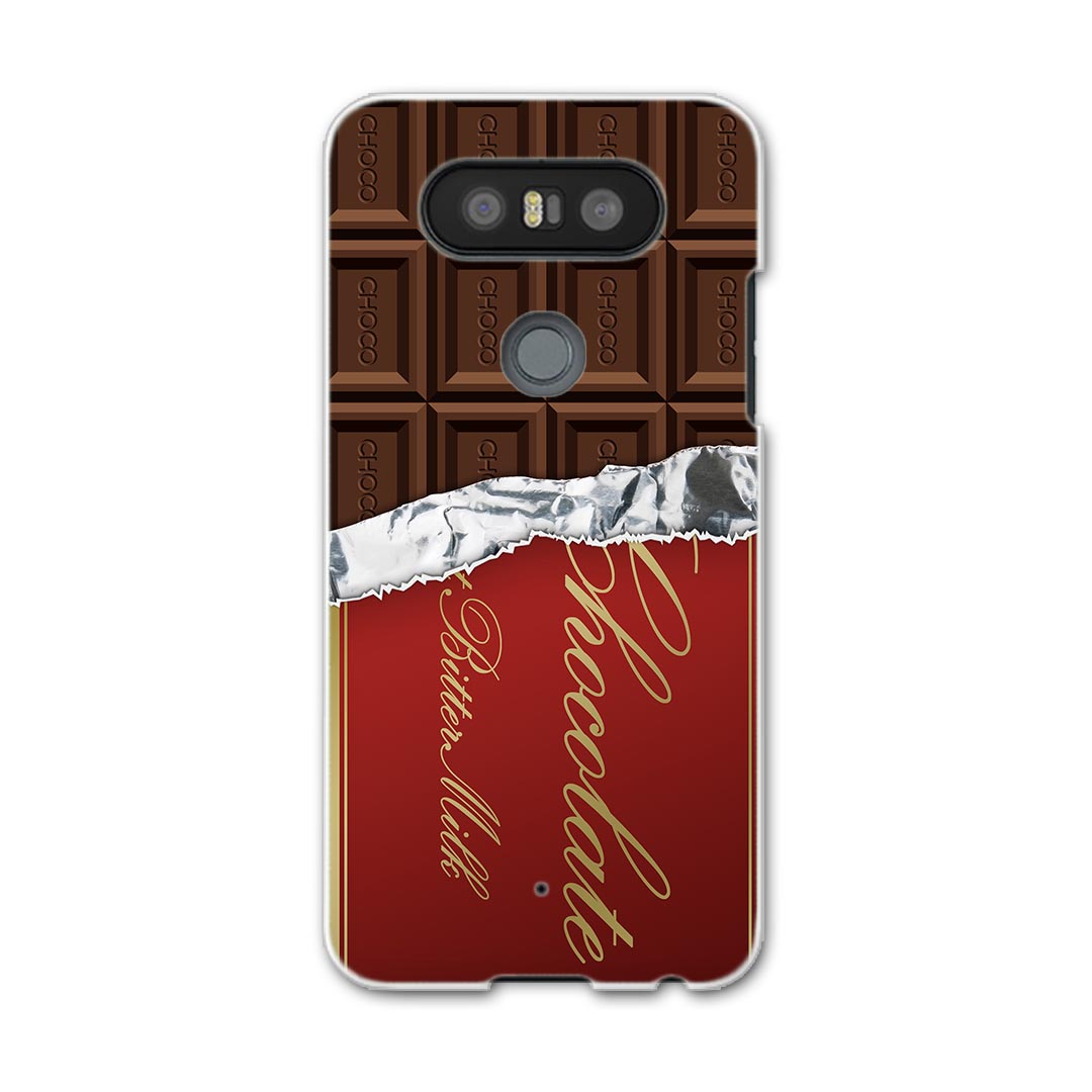 L-01J V20 PRO Electronics LGエレクトロニクス l01j docomo ドコモ スマホ カバー ケース スマホケース スマホカバー PC ハードケース チョコレート　ブラウン ユニーク 002443