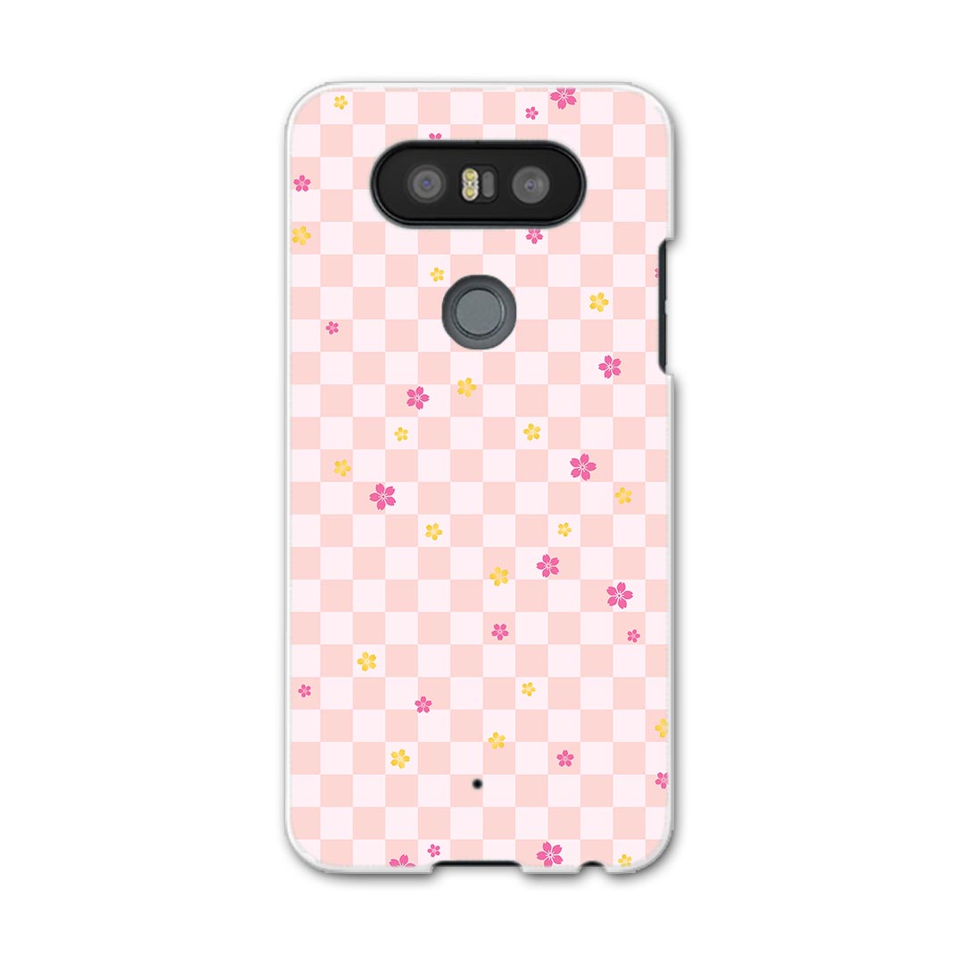 L-01J V20 PRO Electronics LGエレクトロニクス l01j docomo ドコモ スマホ カバー ケース スマホケース スマホカバー PC ハードケース 花　模様　ピンク ラブリー 004802