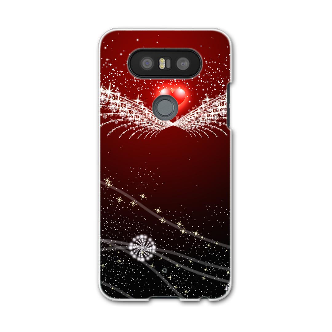 L-01J V20 PRO Electronics LGエレクトロニクス l01j docomo ドコモ スマホ カバー ケース スマホケース スマホカバー PC ハードケース ハート　羽　翼 ラグジュアリー ラブリー 004822