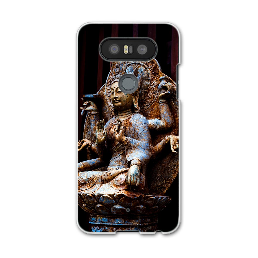 LGV34 isaiBeat イサイ ビート LG Electronics LGエレクトロニクス au エーユーlgv34 スマホ カバー ケース スマホケース スマホカバー PC ハードケース 005093 仏像　写真　黒