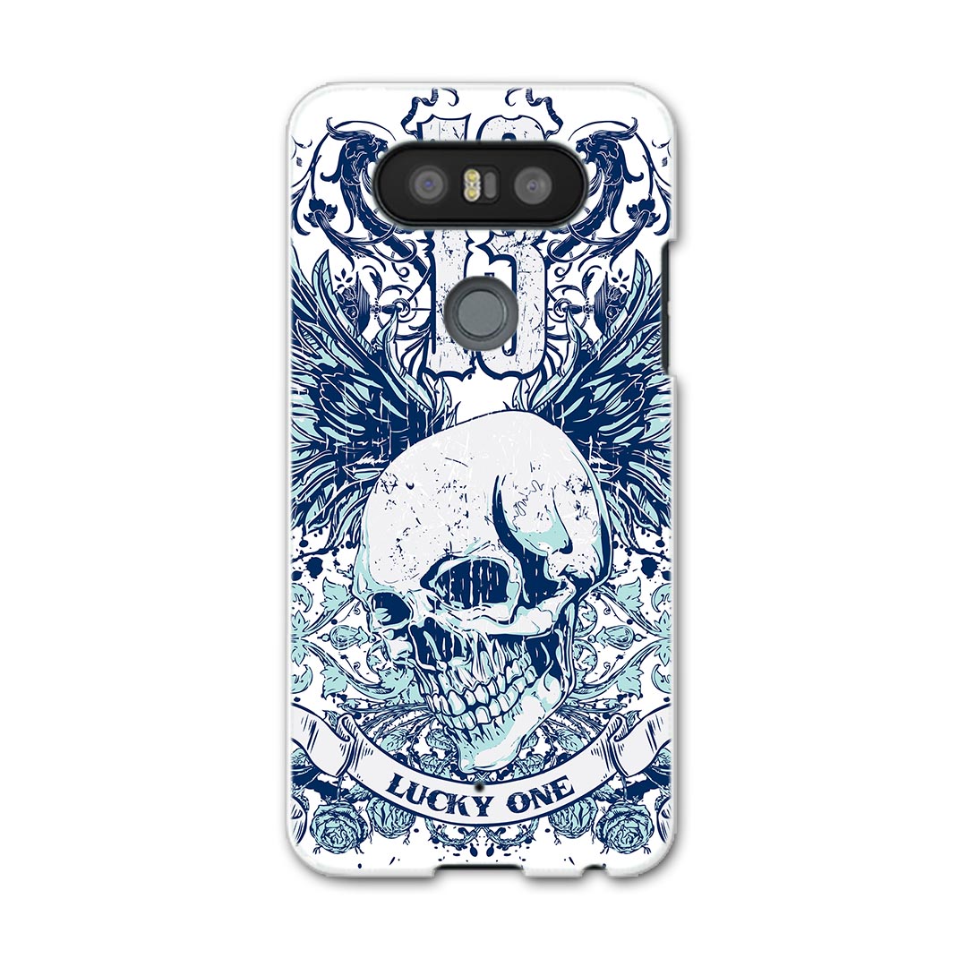 L-01J V20 PRO Electronics LGエレクトロニクス l01j docomo ドコモ スマホ カバー ケース スマホケース スマホカバー PC ハードケース ドクロ　骸骨　羽根　翼 ラグジュアリー クール 005345