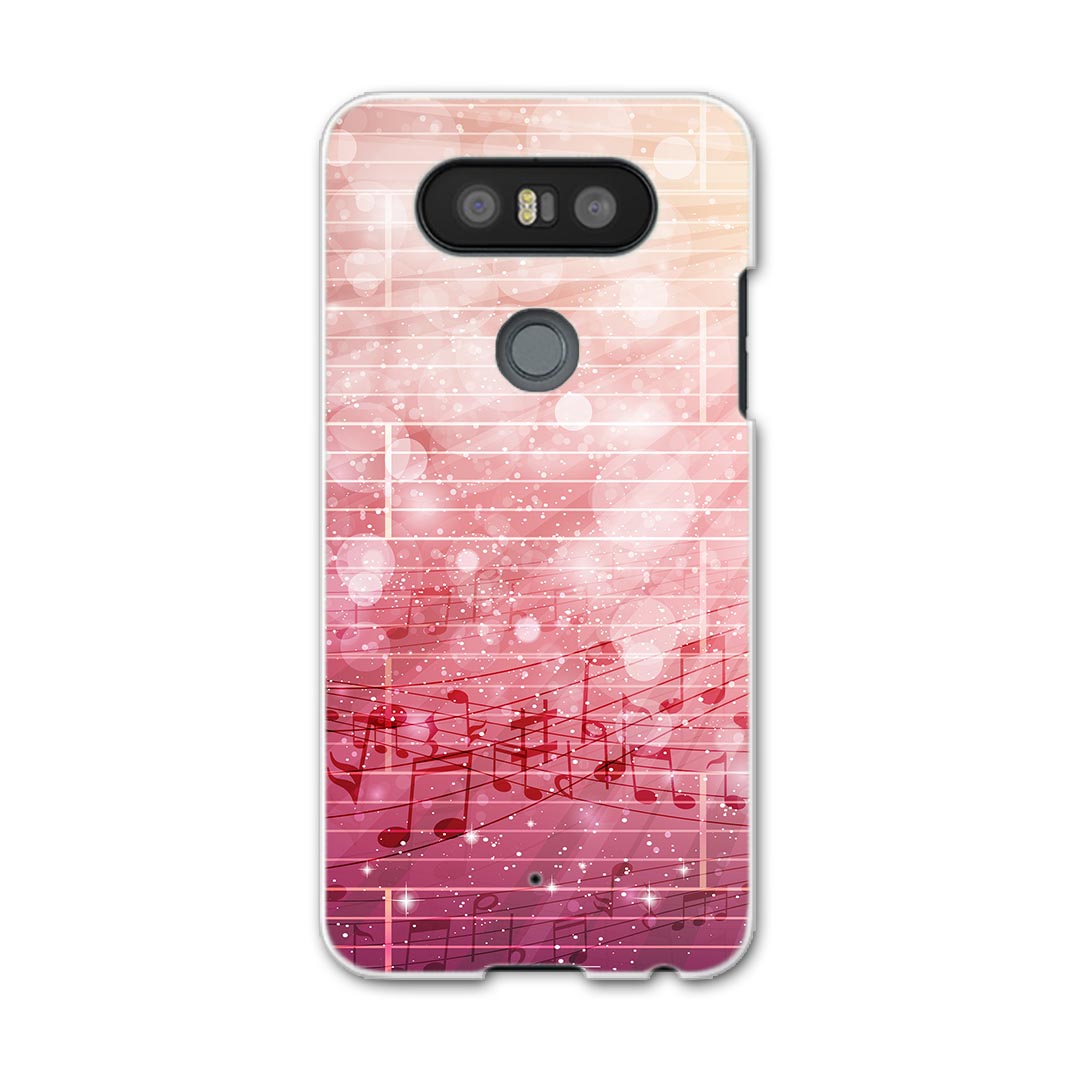 L-01J V20 PRO Electronics LGエレクトロニクス l01j docomo ドコモ スマホ カバー ケース スマホケース スマホカバー PC ハードケース 音符　楽譜 ラグジュアリー 006875