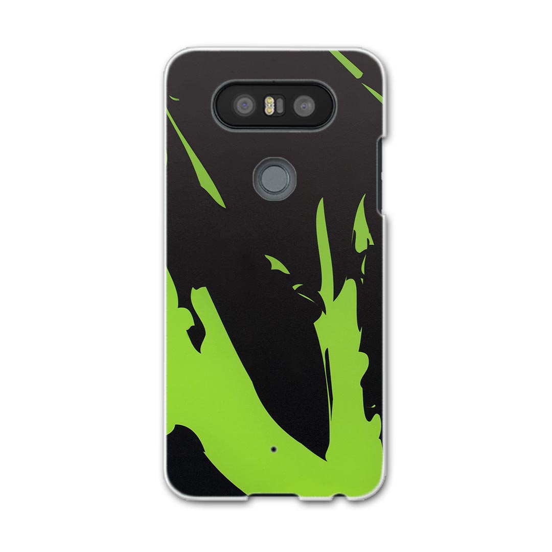 LGV34 isaiBeat イサイ ビート LG Electronics LGエレクトロニクス au エーユーlgv34 スマホ カバー ケース スマホケース スマホカバー PC ハードケース 007421 黄緑　きみどり　インク　ペンキ