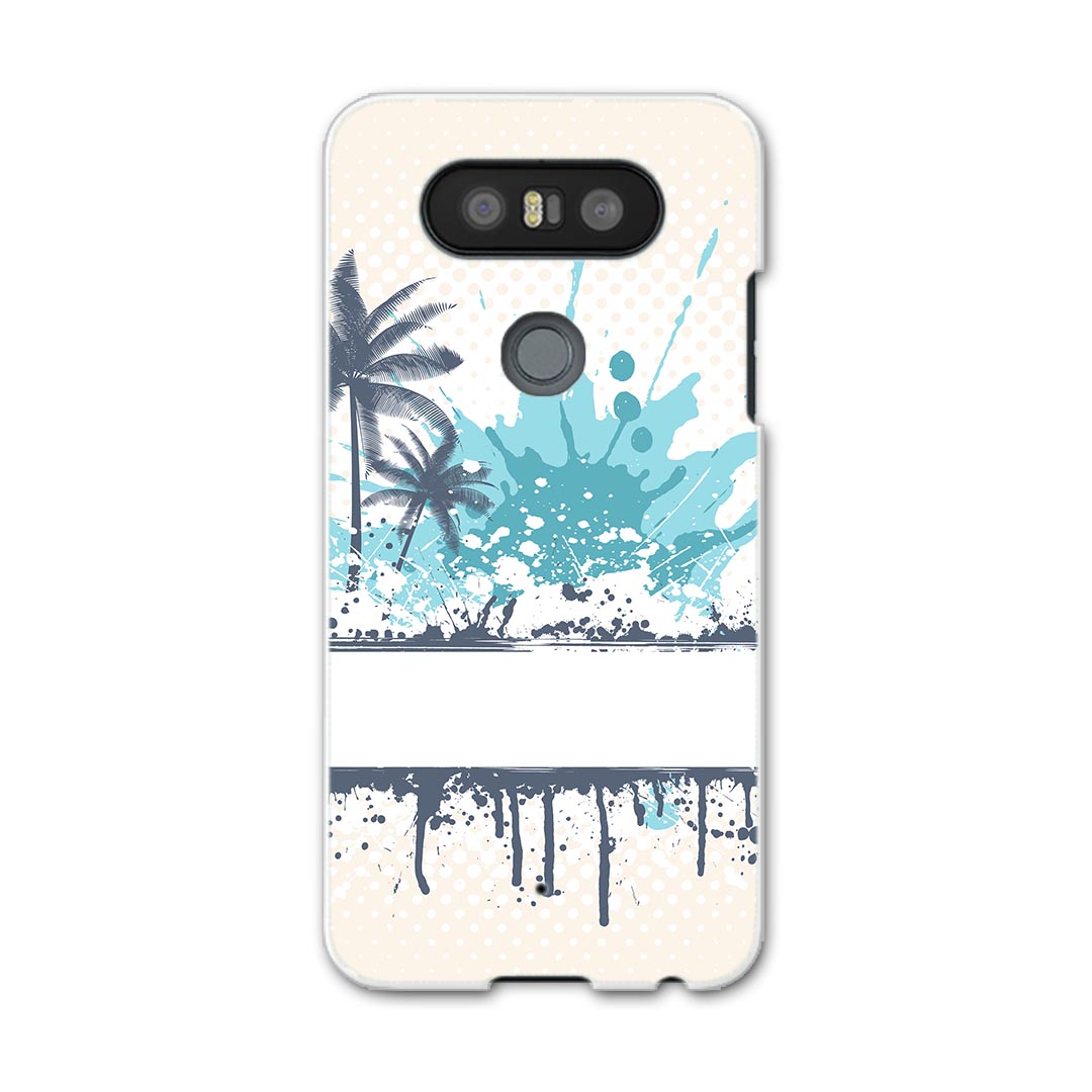 L-01J V20 PRO Electronics LGエレクトロニクス l01j docomo ドコモ スマホ カバー ケース スマホケース スマホカバー PC ハードケース 植物　インク　ペンキ　水色 クール 007561