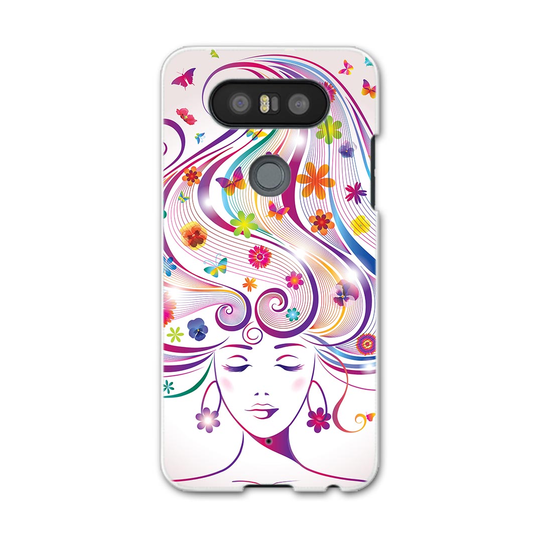 L-01J V20 PRO Electronics LGエレクトロニクス l01j docomo ドコモ スマホ カバー ケース スマホケース スマホカバー PC ハードケース 花　フラワー　人物　カラフル　レインボー ユニーク 007784