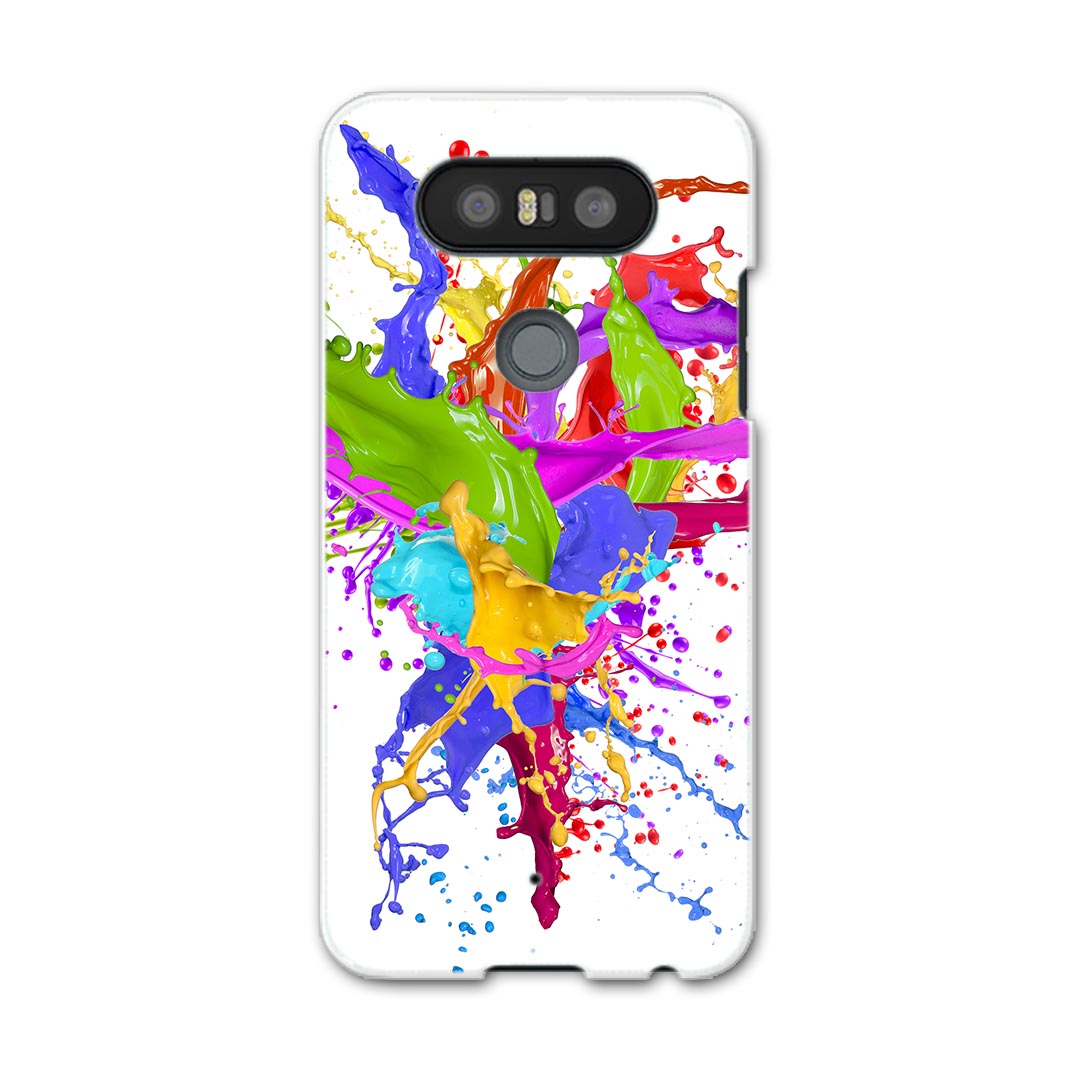 LGV34 isaiBeat イサイ ビート LG Electronics LGエレクトロニクス au エーユーlgv34 スマホ カバー ケース スマホケース スマホカバー PC ハードケース 007909 インク　ペンキ　カラフル