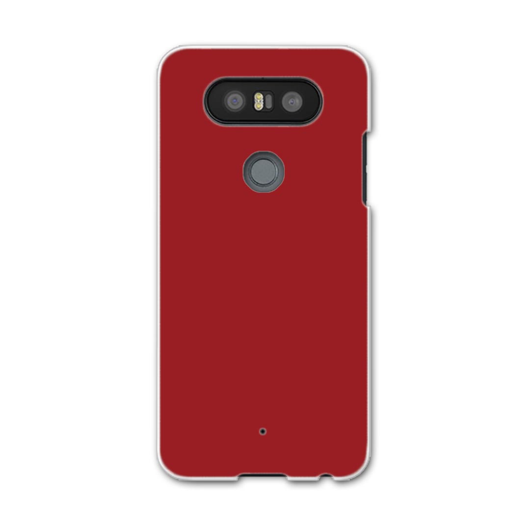 乐天商城 - LGV34 isaiBeat イサイ ビート LG Electronics LGエレクトロニクス au エーユーlgv34 スマホ カバー ケース スマホケース スマホカバー PC ハードケース 009021 シンプル　無地　赤