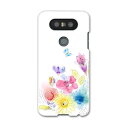 LGV34 isaiBeat イサイ ビート LG Electronics LGエレクトロニクス au エーユーlgv34 スマホ カバー ケース スマホケース スマホカバー PC ハードケース 009514 フラワー 水彩 カラフル(2)