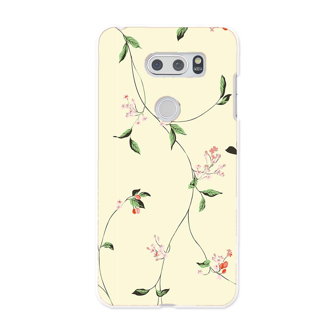L-01K V30+ l01k docomo ドコモ スマホ カバー ケース スマホケース スマホカバー PC ハードケース 花 シンプル フラワー フラワー 003834