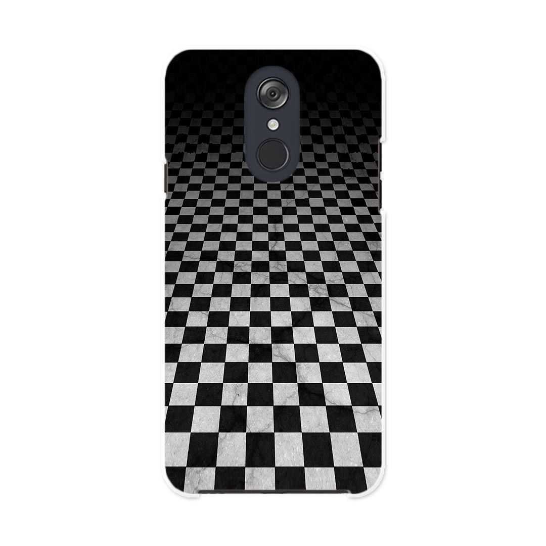 L-03K LG Electronics LG style エルジースタイル l03k docomo ドコモ スマホ カバー ケース スマホケース スマホカバー PC ハードケース 000845 市松模様　グラデーション