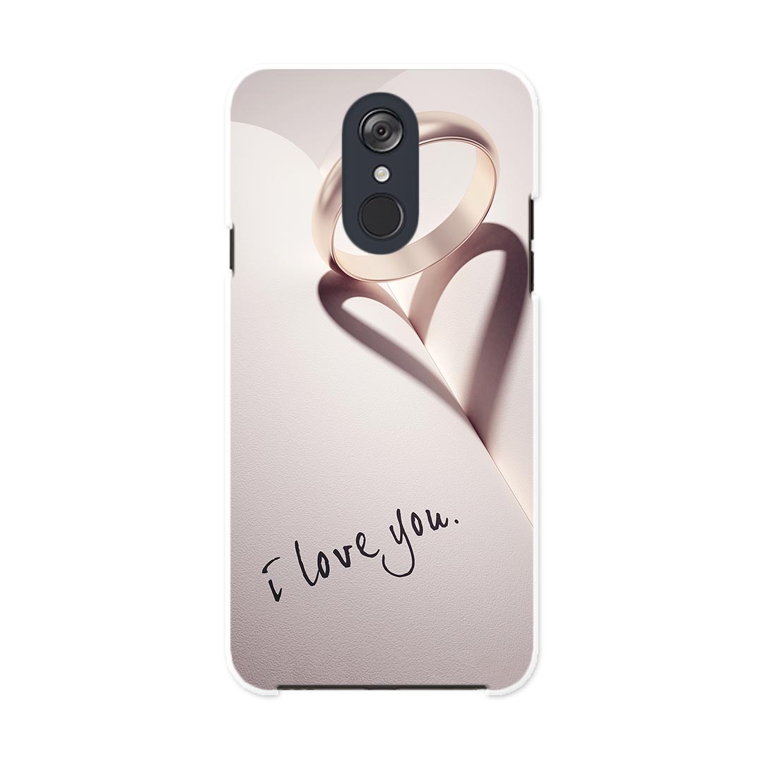 L-03K LG Electronics LG style エルジースタイル l03k docomo ドコモ スマホ カバー ケース スマホケース スマホカバー PC ハードケース 000869 ハート　リング