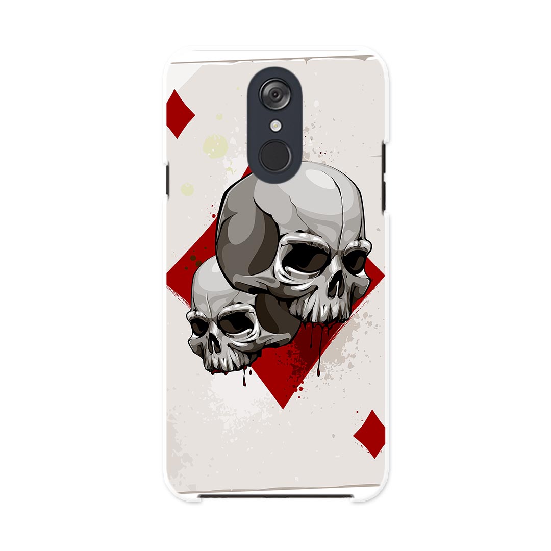 L-03K LG Electronics LG style エルジースタイル l03k docomo ドコモ スマホ カバー ケース スマホケース スマホカバー PC ハードケース 002964 ドクロ　骸骨　トランプ(2.0)