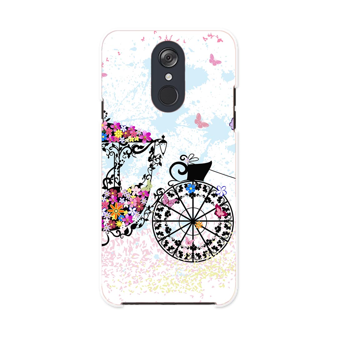 L-03K LG Electronics LG style エルジースタイル l03k docomo ドコモ スマホ カバー ケース スマホケース スマホカバー PC ハードケース 006720 馬車　花　フラワー