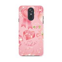 L-03K LG Electronics LG style エルジースタイル l03k docomo ドコモ スマホ カバー ケース スマホケース スマホカバー PC ハードケース 008299 バレンタイン ピンク リボン ハート