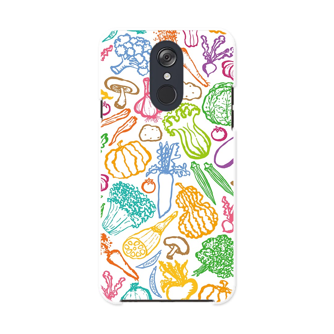 L-03K LG Electronics LG style エルジースタイル l03k docomo ドコモ スマホ カバー ケース スマホケース スマホカバー PC ハードケース 008423 野菜　カラフル　模様