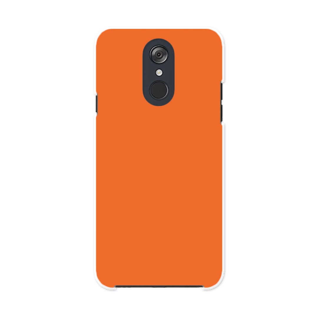 L-03K LG Electronics LG style エルジースタイル l03k docomo ドコモ スマホ カバー ケース スマホケース スマホカバー PC ハードケース 008973 シンプル　無地　オレンジ