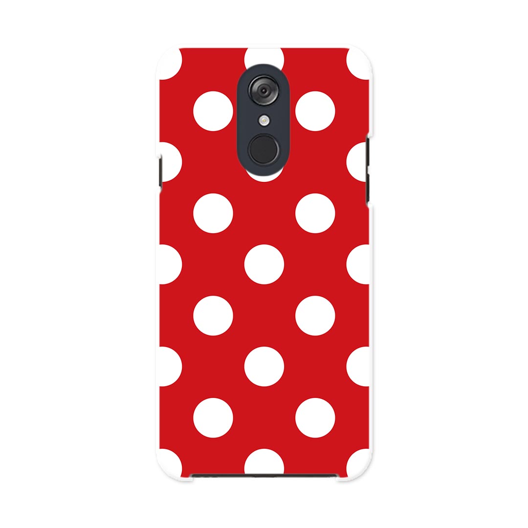 L-03K LG Electronics LG style エルジースタイル l03k docomo ドコモ スマホ カバー ケース スマホケース スマホカバー PC ハードケース 009067 シンプル　水玉　ドット　赤