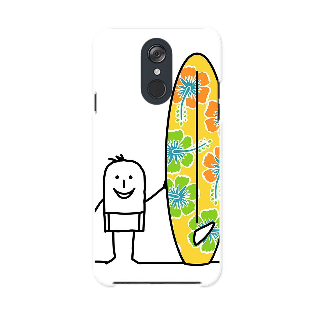 L-03K LG Electronics LG style エルジースタイル l03k docomo ドコモ スマホ カバー ケース スマホケース スマホカバー PC ハードケース 009235 キャラクター　海　サーフィン