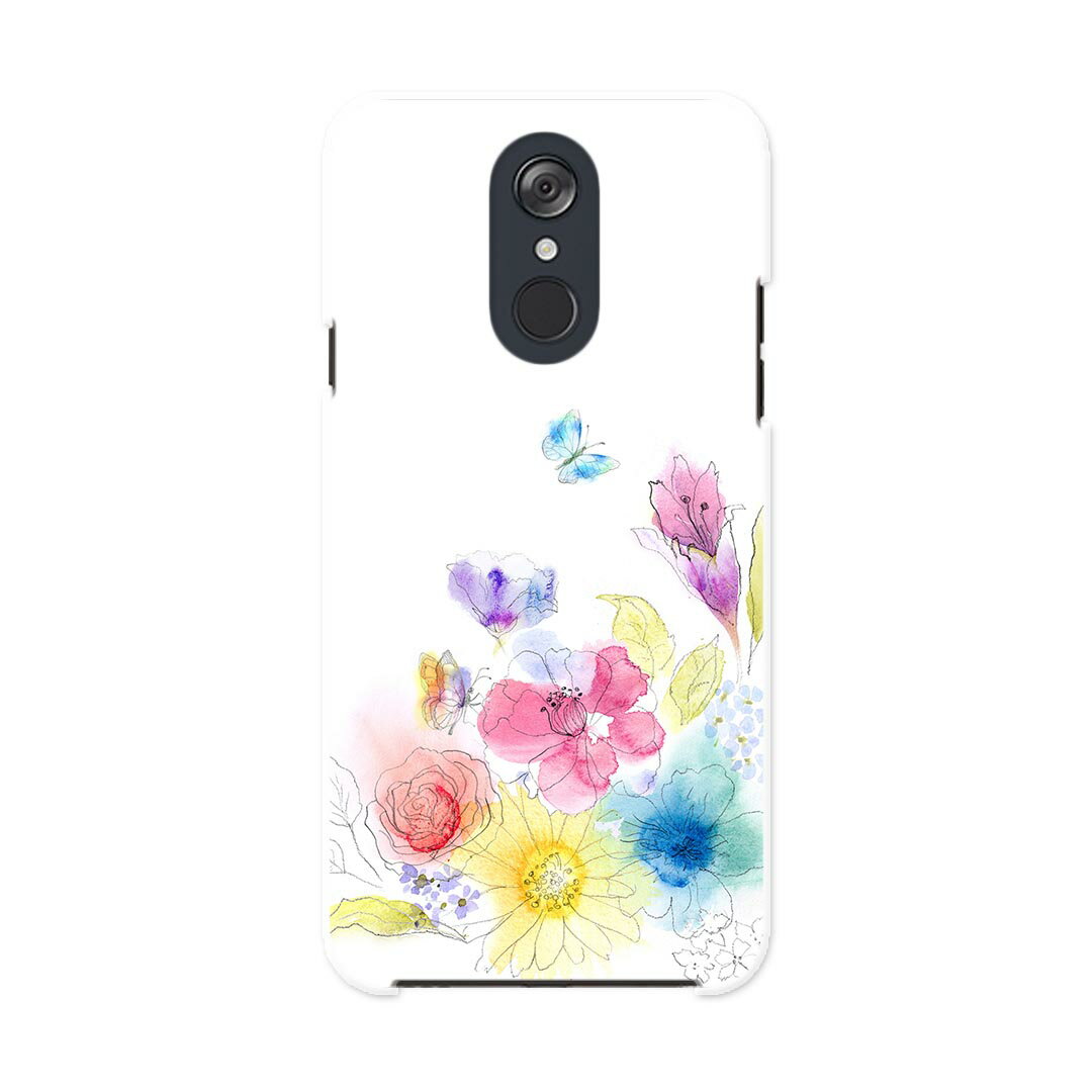 L-03K LG Electronics LG style エルジースタイル l03k docomo ドコモ スマホ カバー ケース スマホケース スマホカバー PC ハードケース 009514 フラワー　水彩　カラフル