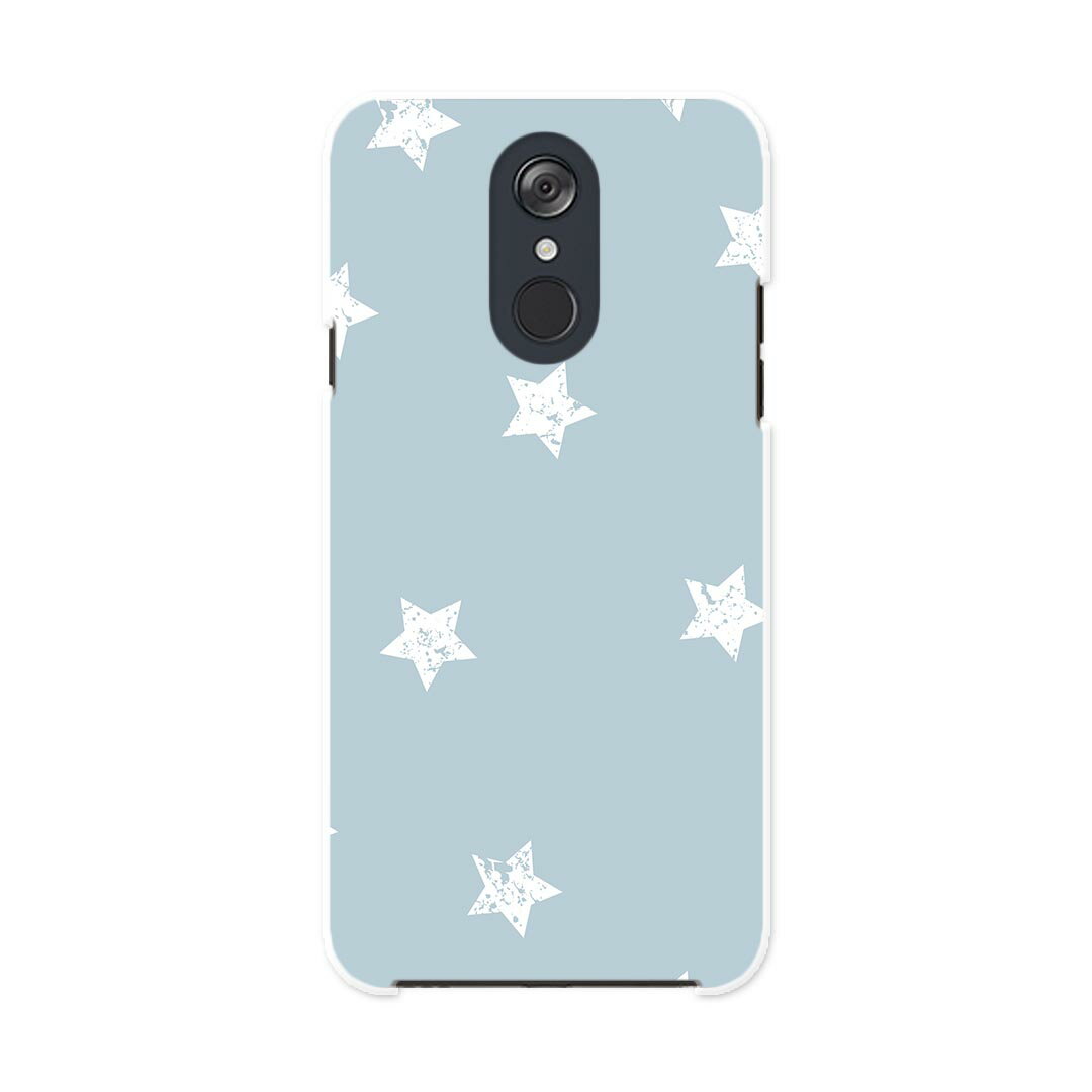 L-03K LG Electronics LG style エルジースタイル l03k docomo ドコモ スマホ カバー ケース スマホケース スマホカバー PC ハードケース 009849 星　模様　青