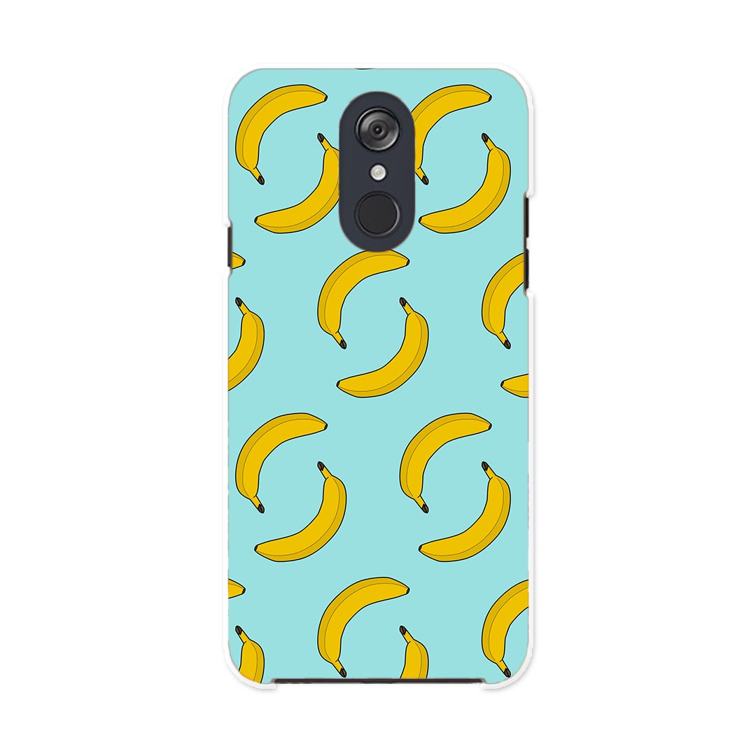 L-03K LG Electronics LG style エルジースタイル l03k docomo ドコモ スマホ カバー ケース スマホケース スマホカバー PC ハードケース 010156 バナナ　模様　青
