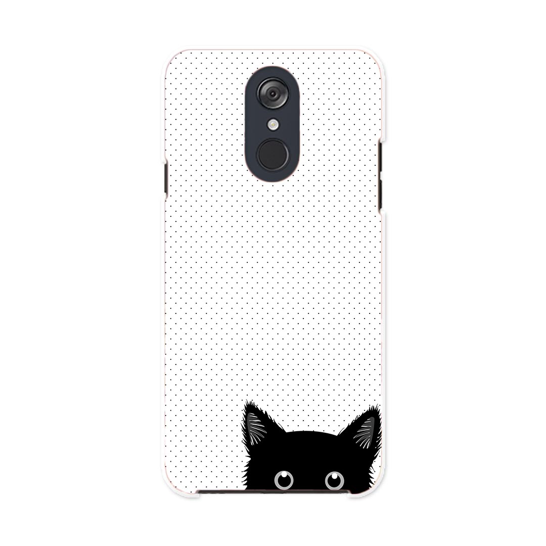 L-03K LG Electronics LG style エルジースタイル l03k docomo ドコモ スマホ カバー ケース スマホケース スマホカバー PC ハードケース 010211 猫　黒　白