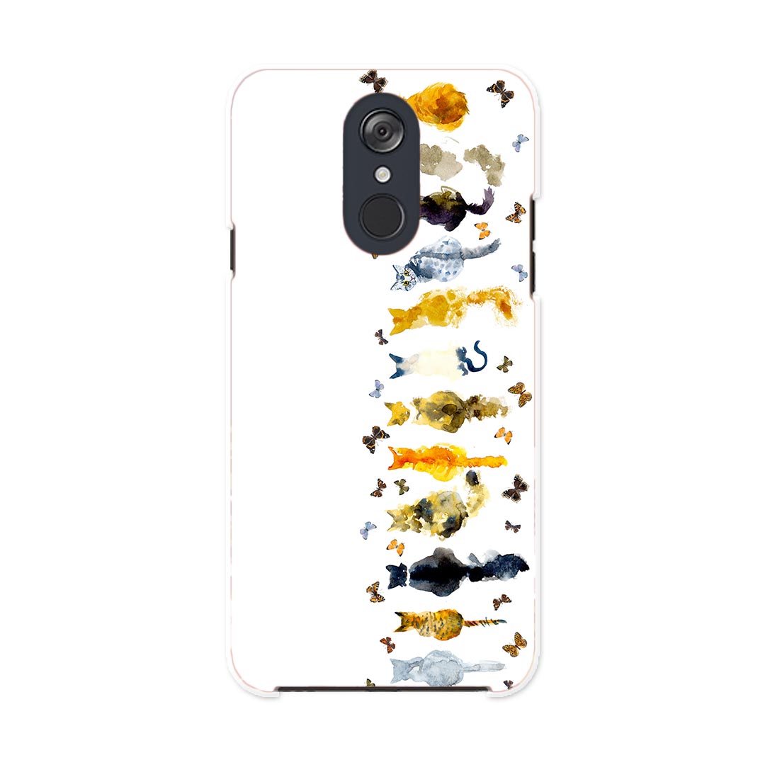 L-03K LG Electronics LG style エルジースタイル l03k docomo ドコモ スマホ カバー ケース スマホケース スマホカバー PC ハードケース 010276 動物　猫　水彩