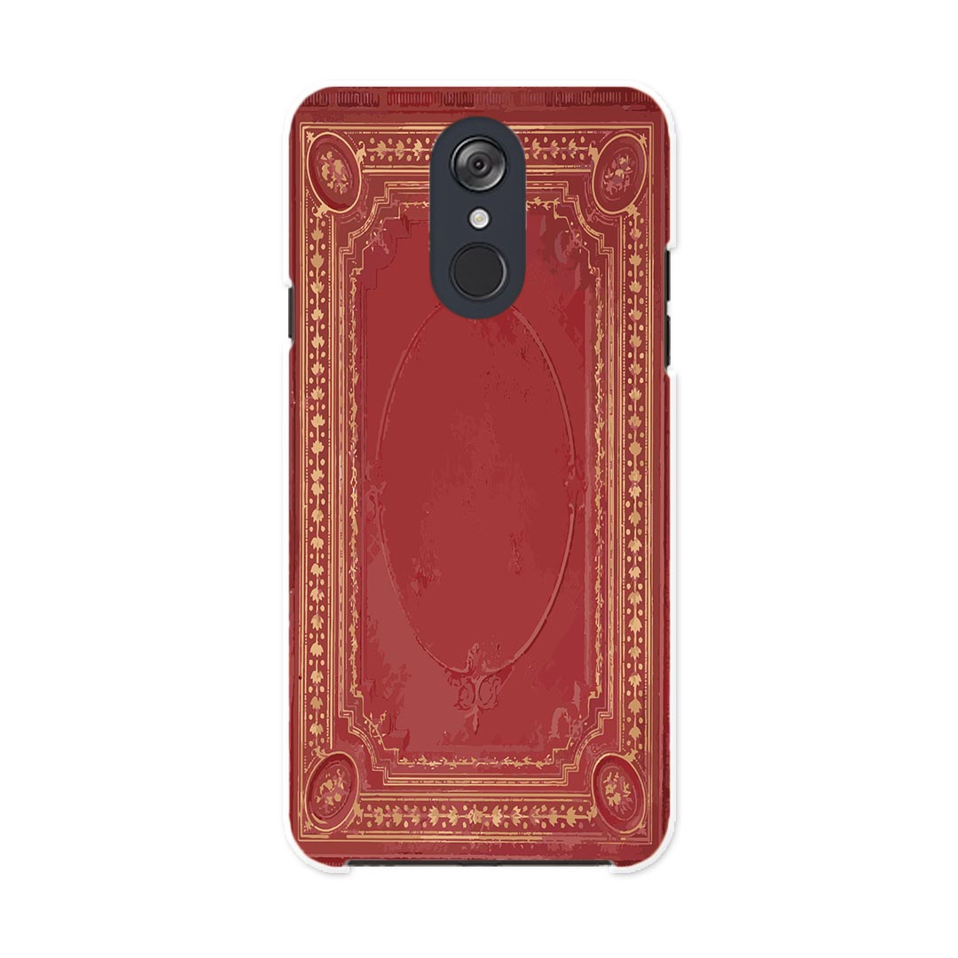 L-03K LG Electronics LG style エルジースタイル l03k docomo ドコモ スマホ カバー ケース スマホケース スマホカバー PC ハードケース 010280 レトロ　赤　模様