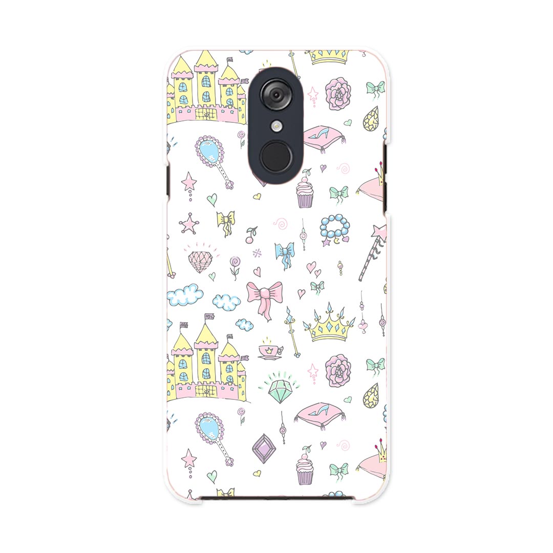 乐天商城 - L-03K LG Electronics LG style エルジースタイル l03k docomo ドコモ スマホ カバー ケース スマホケース スマホカバー PC ハードケース 010572 リボン　おしゃれ　お城