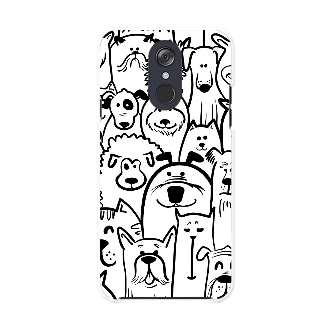 L-03K LG Electronics LG style エルジースタイル l03k docomo ドコモ スマホ カバー ケース スマホケース スマホカバー PC ハードケース 011297 犬　動物　アニマル