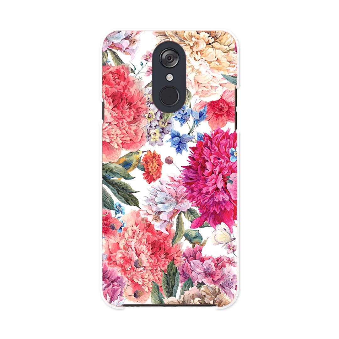 L-03K LG Electronics LG style エルジースタイル l03k docomo ドコモ スマホ カバー ケース スマホケース スマホカバー PC ハードケース 011883 花柄　赤　ピンク