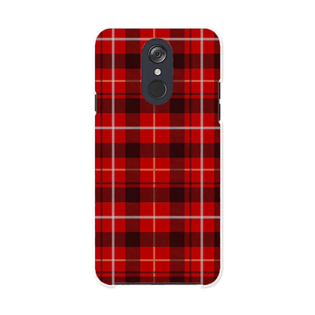 L-03K LG Electronics LG style エルジースタイル l03k docomo ドコモ スマホ カバー ケース スマホケース スマホカバー PC ハードケース 012385 チェック　赤　白