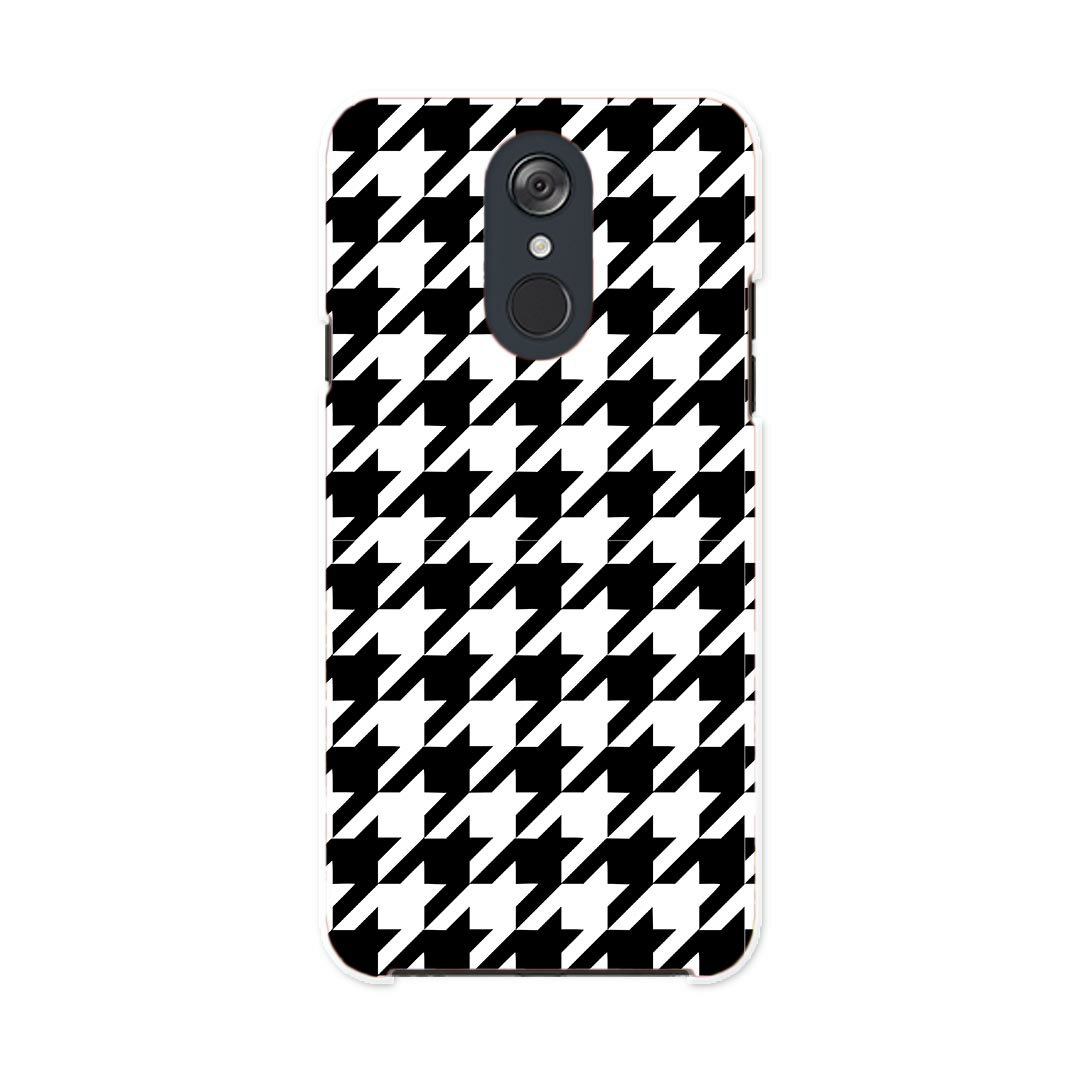 L-03K LG Electronics LG style エルジースタイル l03k docomo ドコモ スマホ カバー ケース スマホケース スマホカバー PC ハードケース 012423 千鳥　柄　モノトーン