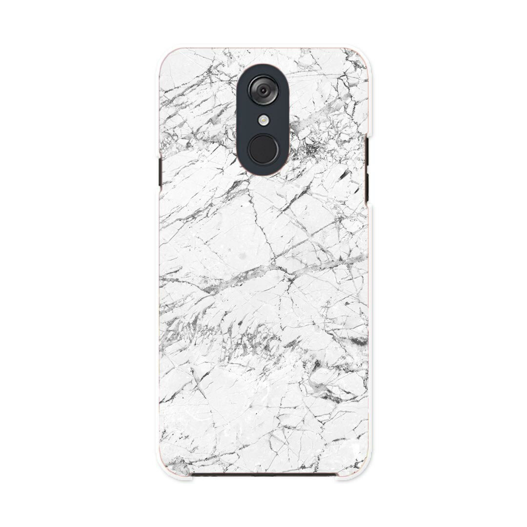 L-03K LG Electronics LG style エルジースタイル l03k docomo ドコモ スマホ カバー ケース スマホケース スマホカバー PC ハードケース 012818 大理石　グレー　モノトーン