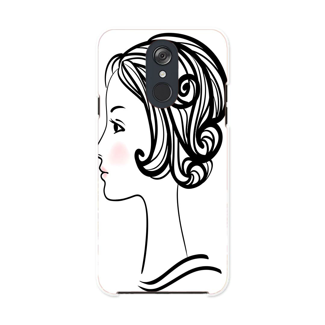 L-03K LG Electronics LG style エルジースタイル l03k docomo ドコモ スマホ カバー ケース スマホケース スマホカバー PC ハードケース 013219 女性　イラスト