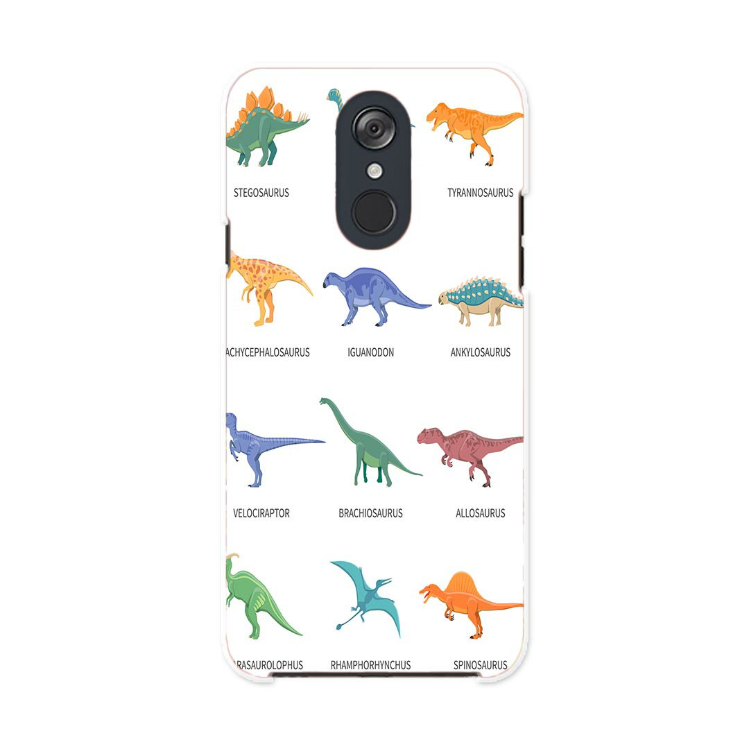 L-03K LG Electronics LG style エルジースタイル l03k docomo ドコモ スマホ カバー ケース スマホケース スマホカバー PC ハードケース 013280 恐竜　英語　文字