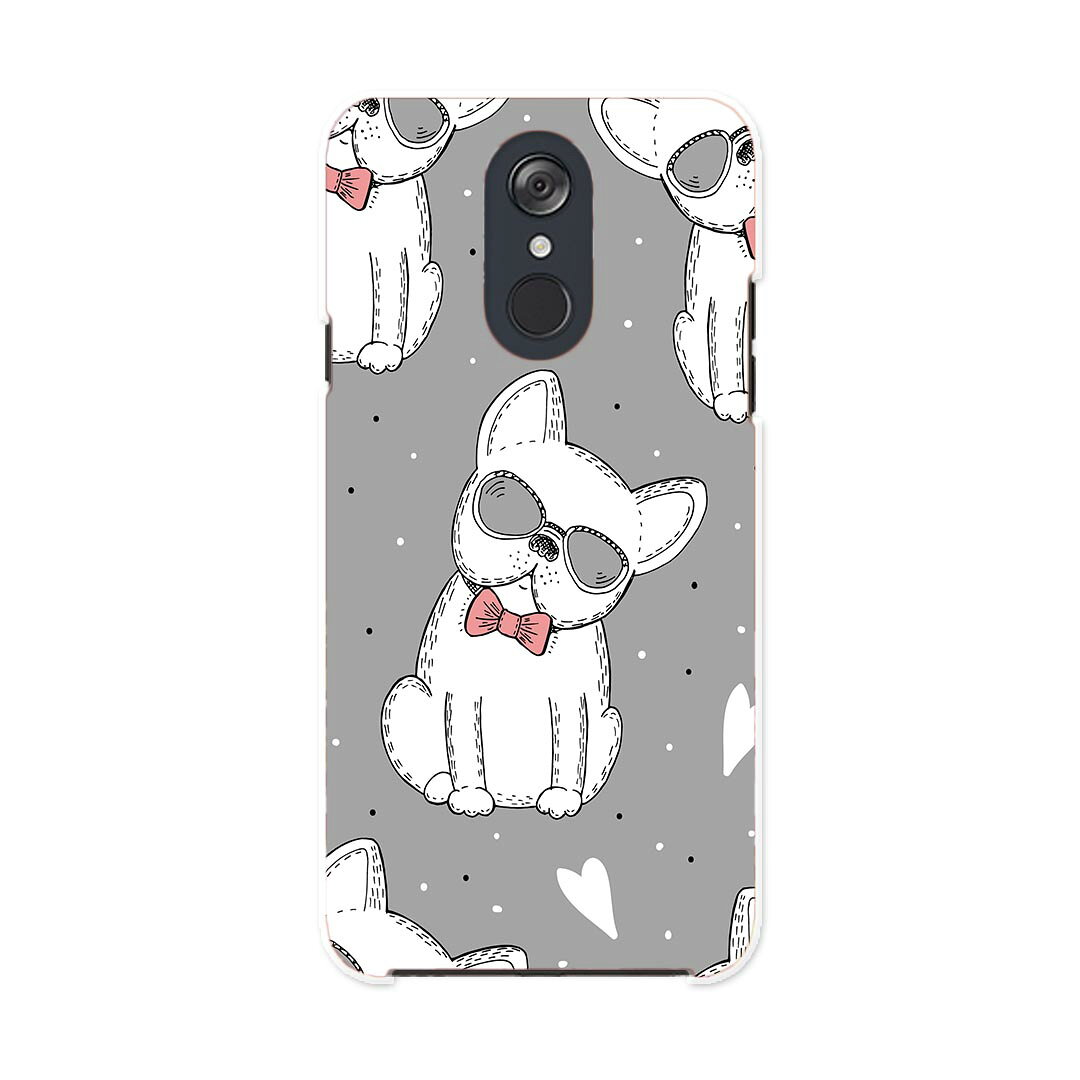 L-03K LG Electronics LG style エルジースタイル l03k docomo ドコモ スマホ カバー ケース スマホケース スマホカバー PC ハードケース 013926 犬　動物　ハート