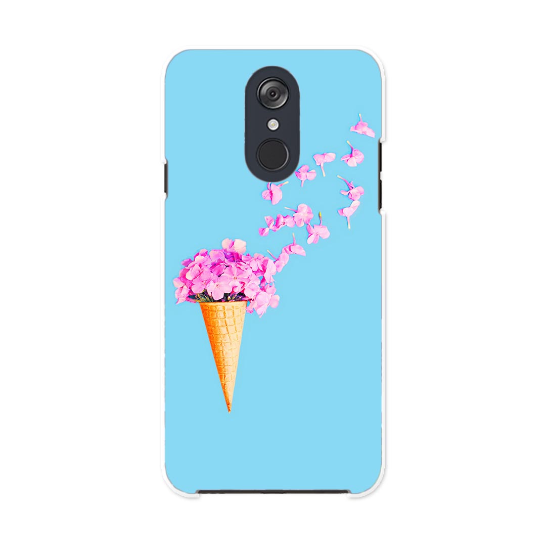 L-03K LG Electronics LG style エルジースタイル l03k docomo ドコモ スマホ カバー ケース スマホケース スマホカバー PC ハードケース 014885 花　花びら　アイス　ピンク